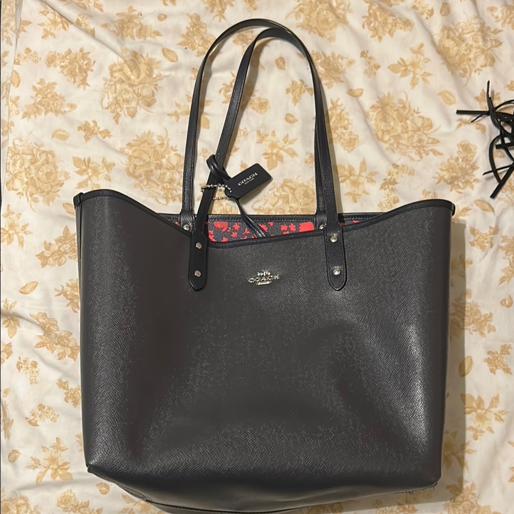 Reversible Coach Black Tote Bag